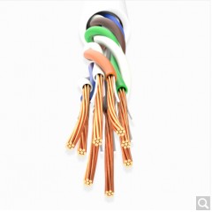 ☆山泽 SAMZHE SZB-3050 超六类网线 5米 白色