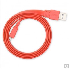 山泽 AP-RD410 高速USB3.0移动硬盘数据线  扁平红色1米