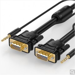 山泽线带3.5mm音频 vga3+9线芯 GQ7015  GQ7030 GQ7050 VGA