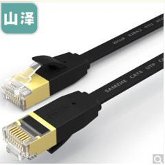 山泽 6080PHS 6100PHS  6150PHS六类扁平网线 无氧铜千兆镀金金属