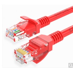 山泽 SH-1200 WXH-020C高速超五类山泽20米超5类网线跳线黑色红色