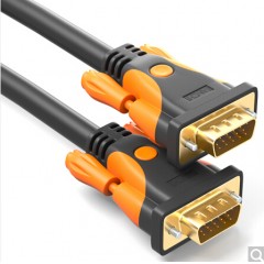 ☆山泽 SAMZHE VM-9050 高清双磁环VGA线 3+9线芯 针/针 电脑投影仪显示器视频线数据信号线 5米