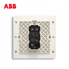 ABB 开关插座面板86型单联单开一位1开一开双控轩致黑色AF125-885
