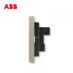 ABB 开关插座无框轩致朝霞金墙壁插座面板四孔插座AF212-PG