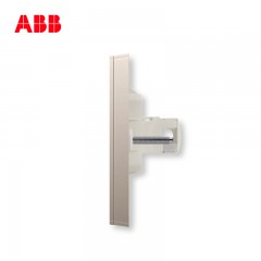 ABB 开关插座无框轩致朝霞金墙壁插座面板电话插座AF321-PG