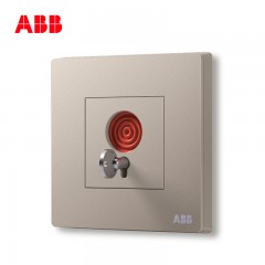ABB 开关插座面板家用报警开关紧急按钮金色轩致朝霞金AF419-PG