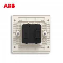 ABB 开关插座面板家用报警开关紧急按钮金色轩致朝霞金AF419-PG