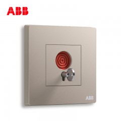 ABB 开关插座面板家用报警开关紧急按钮金色轩致朝霞金AF419-PG