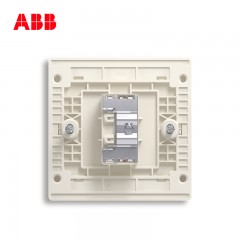ABB 开关插座轩致无框雅典白色电视一分一带分支一位电视插座AF304