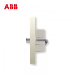 ABB 开关插座 轩致无框 香槟银色 一位宽频卫星电视插座AF303-CS