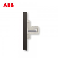 ABB 开关插座面板家用电话电脑网络网线接口弱电轩致黑色AF323-885