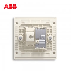ABB 开关面板家用TV有线电视电脑插座网络信息轩致 金色AF325-PG