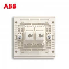ABB 开关插座面板家用二位电脑插座网线网络接口轩致金色AF332-PG