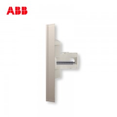 ABB 开关插座 轩致无框朝霞金 二位电话/6类六类电脑插座AF330-PG
