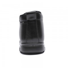 红蜻蜓 真皮高帮男棉鞋冬季绒里保暖棉鞋冬休闲棉鞋男皮鞋