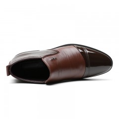 红蜻蜓 真皮男鞋冬季新品绅士商务正装皮鞋高帮保暖绒里男棉鞋