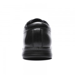 红蜻蜓 休闲皮鞋男冬季新品英伦真皮布洛克男鞋真皮透气商务鞋