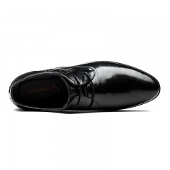 红蜻蜓 男士单鞋春季新款真皮皮鞋男商务正装尖头婚礼正装男鞋