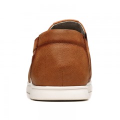 红蜻蜓 真皮男鞋春季新款平跟软底透气休闲皮鞋子男单鞋