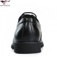 七匹狼 皮鞋商务休闲鞋头层牛皮经典系带真皮男鞋青年男士结婚鞋子
