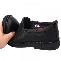 七匹狼 男鞋新款头层牛皮软底软面套脚时尚商务休闲男士皮鞋子