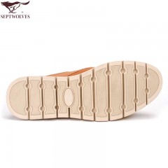 七匹狼 皮鞋新款复古特色头层牛皮男士真皮日常休闲软皮男鞋子