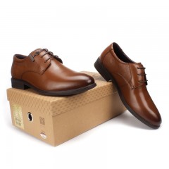 七匹狼 男鞋新款头层牛皮男士商务正装英伦系带真皮鞋子加大码小码