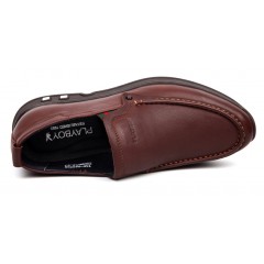 花花公子 男鞋头层牛皮专柜套脚男士商务休闲软底软面男式鞋子