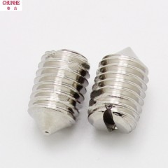 春和 M1.6M2M2.5M3M4 304不锈钢一字尖端紧定螺钉开槽无头螺丝机米顶丝