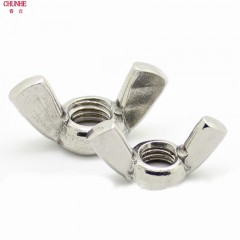 春和 201不锈钢蝶型螺母蝶形羊角螺帽元宝螺丝帽 M3M4M5M6M8M10M12