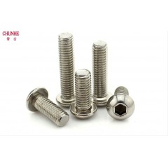 春和 304不锈钢圆头/盘头内六角螺丝M8*10/12/16/20/25/30/40/50/60100