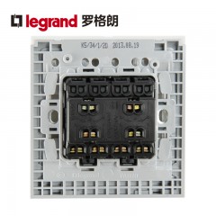 TCL罗格朗安全家居K5系列四开单控开关插座面板四联单控原装