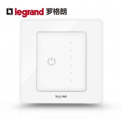 罗格朗 220V可调光开关面板触控无极灯光调节亮度调控开关 HEB34/2/3D-C2