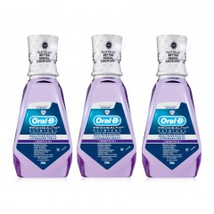 欧乐B  牙龈专护漱口水250ml三瓶 含氟牙龈薄荷口气