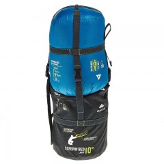 迪卡侬 Sleepin'Bed 10度Light一体式睡袋加自充气垫套装野营睡袋