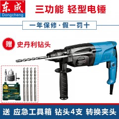 东成 轻型电锤冲击钻电钻三用 多功能工业级 大功率混凝土电镐两用 Z1C-FF02-20