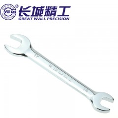 长城精工 双头呆扳手公制镜抛双呆扳手多规格开口扳手死口扳呆扳手 314124