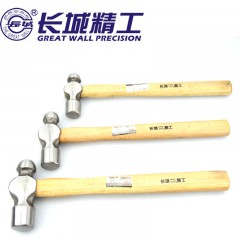 长城精工 圆头锤木柄奶头锤多规格钳工锤奶子榔头铁锤子铁锤头 252062