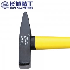 长城精工 钳工锤亚光纤维柄鸭嘴锤斩口锤敲绣锤钣金锤子铁锤 253015