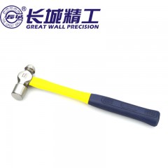 长城精工 圆头锤纤维柄奶头锤多规格钳工锤奶子榔头铁锤子铁锤头 252011