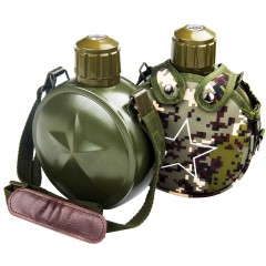 国产 不锈钢10式水壶07便携大容量户外行水壶