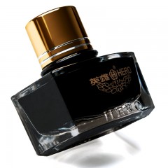 英雄 墨水9003非碳素不堵笔黑色商务成人学生钢笔墨水60ml