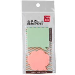 得力 卡通百事贴 6405 百事贴N次贴可重复粘贴彩色便条纸标注贴