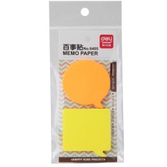 得力 卡通百事贴 6405 百事贴N次贴可重复粘贴彩色便条纸标注贴