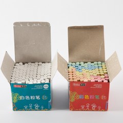 国产 粉笔无尘无毒彩色环保安全儿童粉笔幼儿园黑板涂鸦画画无尘粉笔教师用白粉笔家用瓷砖玻璃地板涂鸦彩笔