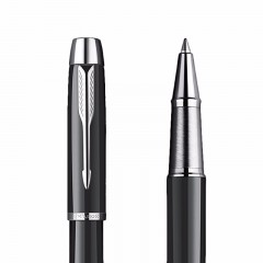 Parker/派克 IM宝珠笔 丽雅纯黑白夹 男士商务办公签字笔学生练字