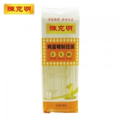 陈克明 鸡蛋挂面 750g 包装 方便速食粗粮待煮面条 非油炸
