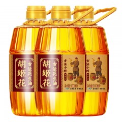 胡姬花 古法小榨花生油900ml*3瓶 花生食用油炒菜烘培油青岛压榨油