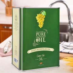 蓓琳娜/BELLINA 葡萄籽油 3L 食用油 礼盒装 西班牙原瓶进口