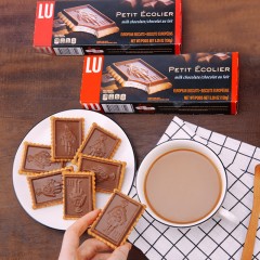 LU/露怡 牛奶巧克力饼干150g新年必备分享小零食办公室零食